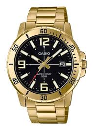Mens Casio Gold Analogue Watch MTPVDO1G-1B