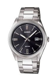 Mens Casio Stainless Steeel Ananlogue Watch With Black Dial MTP1302PD-1A1