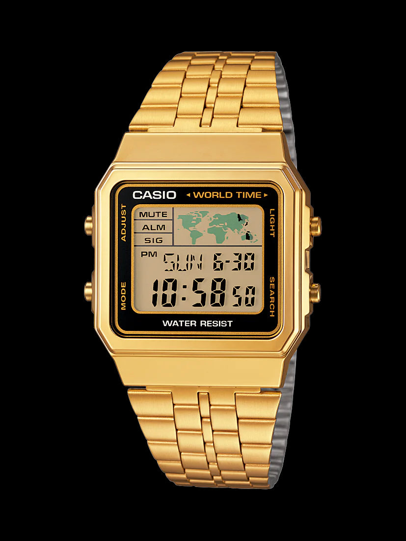 Casio Gold Digital Watch A500WGA-1D