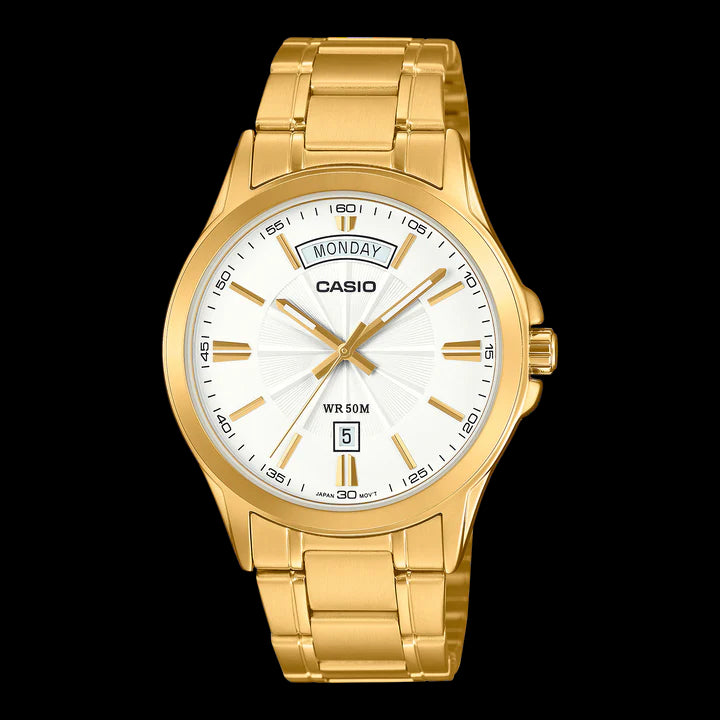 Mens Casio Analogue Watch MTP1381GD-7A