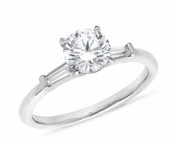 Steling Silver Cubic Zirconia Ring (can be made with diamond enquire today)