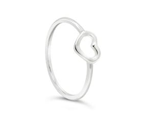 Sterling Silver Petite Heart Ring