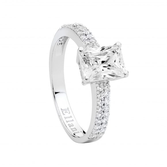 Ladies Ellani Solitaire CZ Ring R522