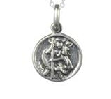 Sterling Silver St Christopher 13mm Round