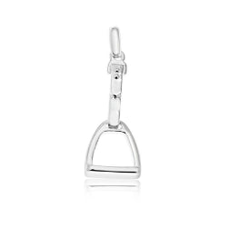 Breeze Sterling Silver Stirrup With Bar Charm Or Pendant