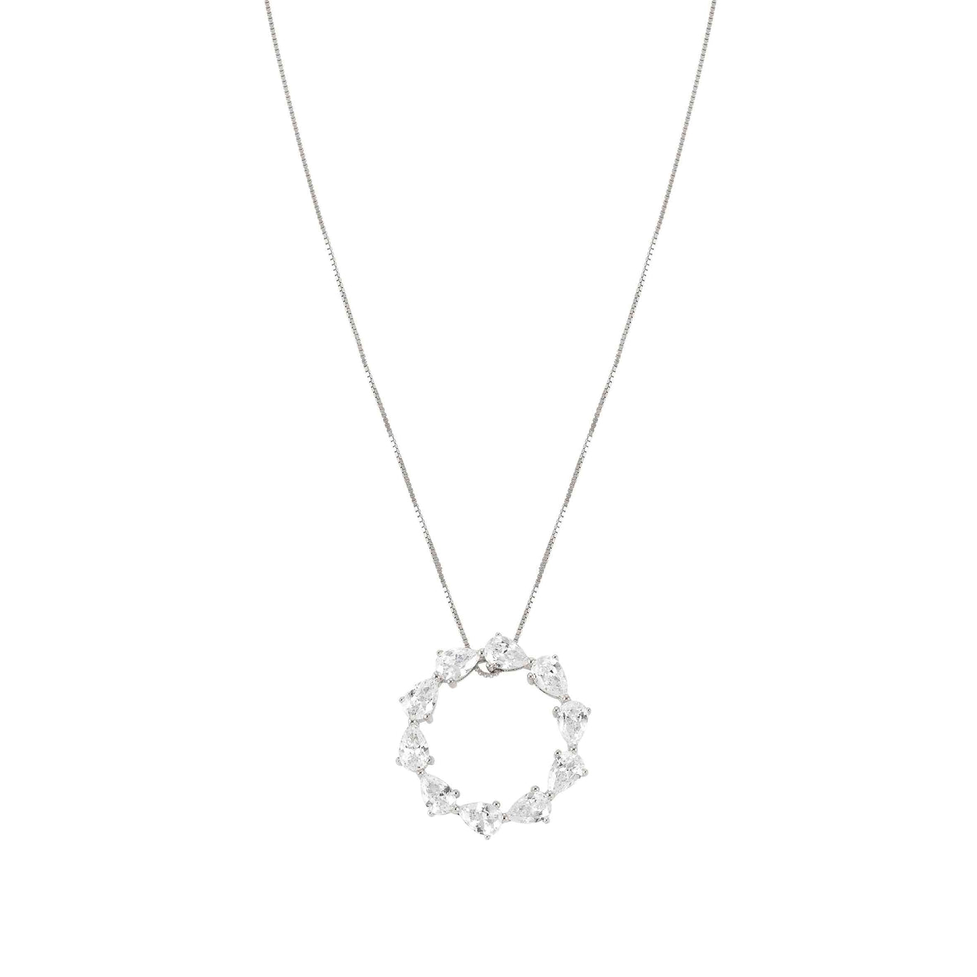 Nomination Sterling Silver Cz Colour Wave Necklace 149812/001