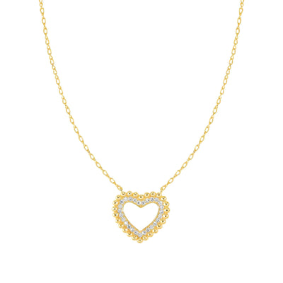 Nomination Love Cloud Yellow Gold Heart and CZ Pendant 240504/008