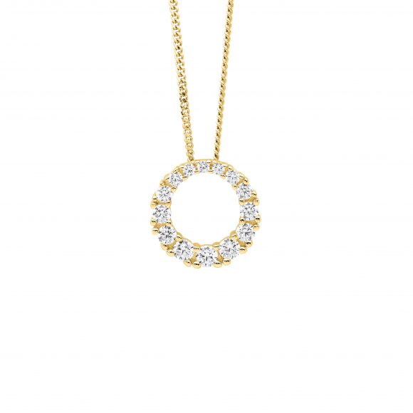 Ladies Ellani Circle Necklace P905G