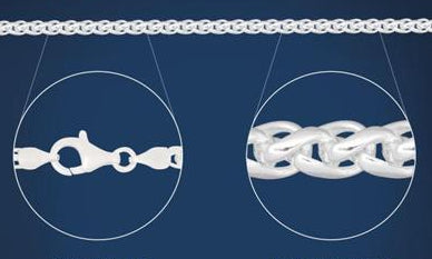 Sterling Silver Wheat Link Bracelet