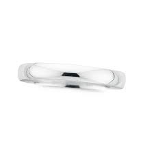 Half Round Silver bangle 63mm Diameter