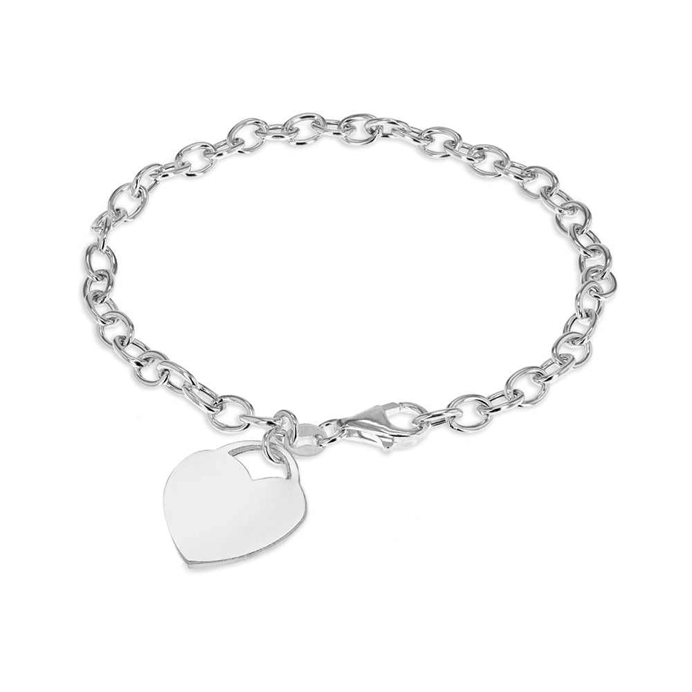 Sterling Silver Heart Bracelet