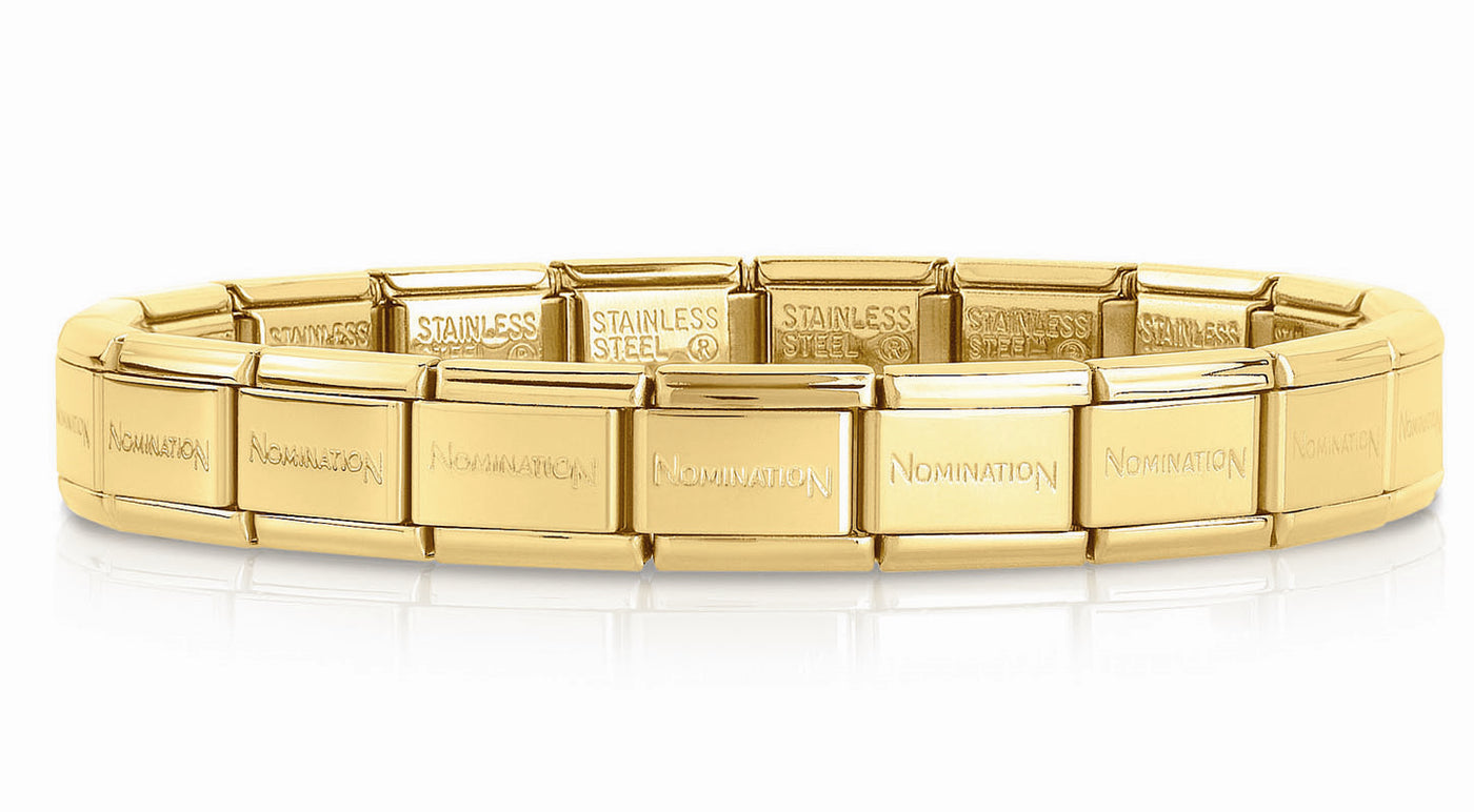Nomination Stainless Steel Yellow Gold Plated Starter Bracelet 15cm