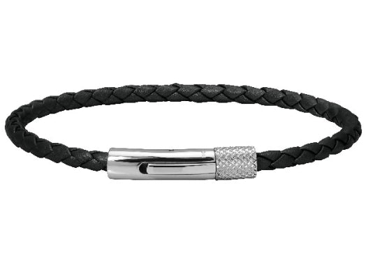 Rochet Leather And Stainless Steel Bracelet