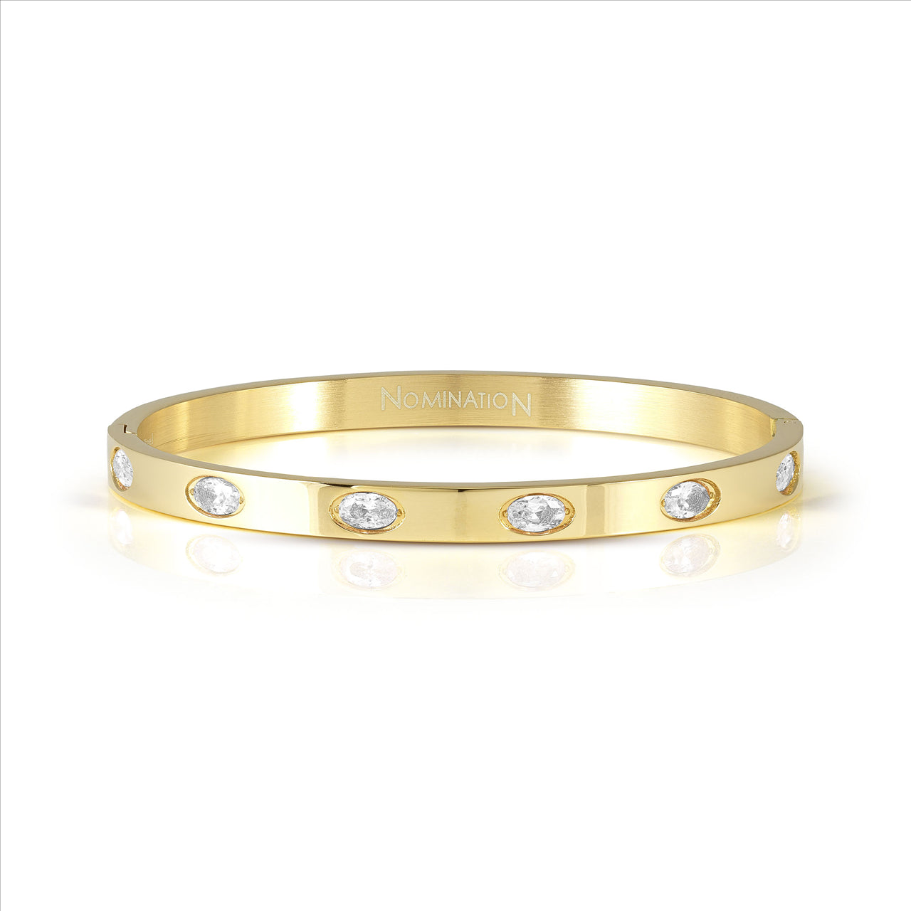 Nomnation Pretty Bangles 029516/7/8/020 Gold With White Cz