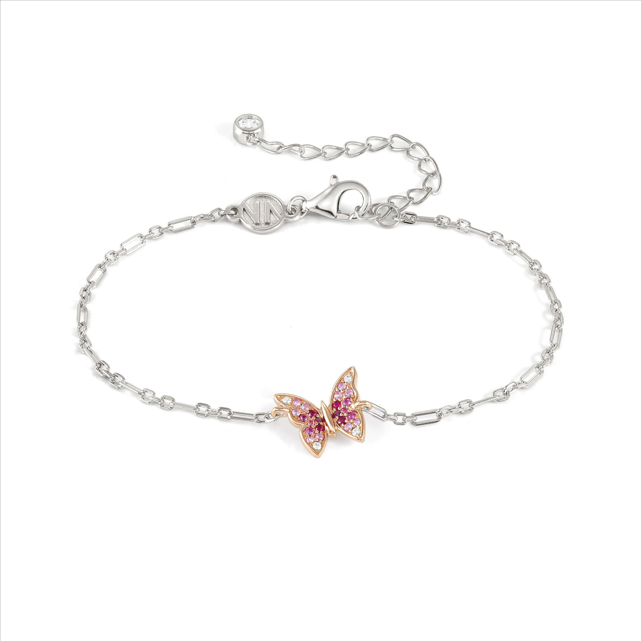 Nomination Crysalis Bracelet 241102/040 Rose Gold Butterfly With Cz