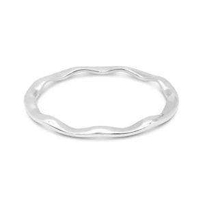 Sterling Silver Wave Bangle
