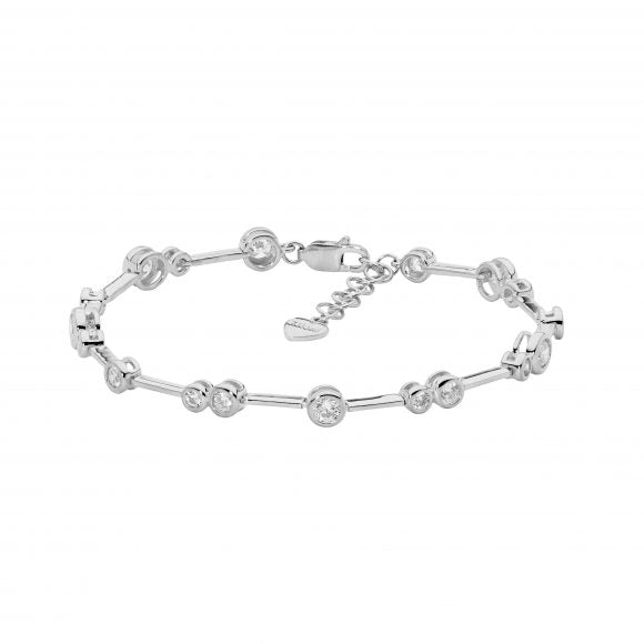 Ladies Ellani Sterling Silver Cubic Zirconia Bracelet B233S
