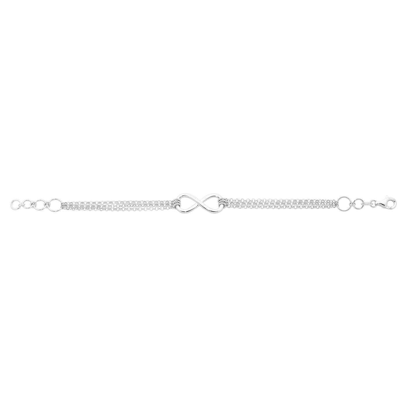 Sterling Silver Infinity Bracelet