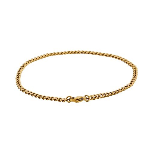 Classic Cuban Link Bracelet Ion Plated Gold