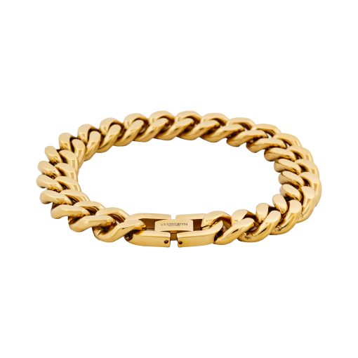 Classic Cuban Link Bracelet Ion Plated Gold