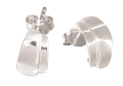 Sterling Silver 2 Bar Studs