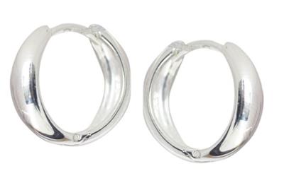 Sterling Silver Tappered Huggies