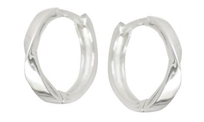 Sterling Silver Twist Huggie