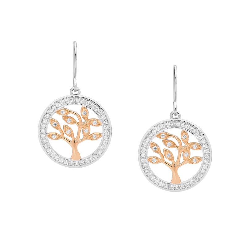 Sterling Silver Tree Of Life Earrings