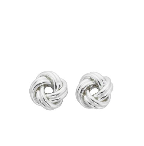 Sterling Silver Knot Stud Earrings