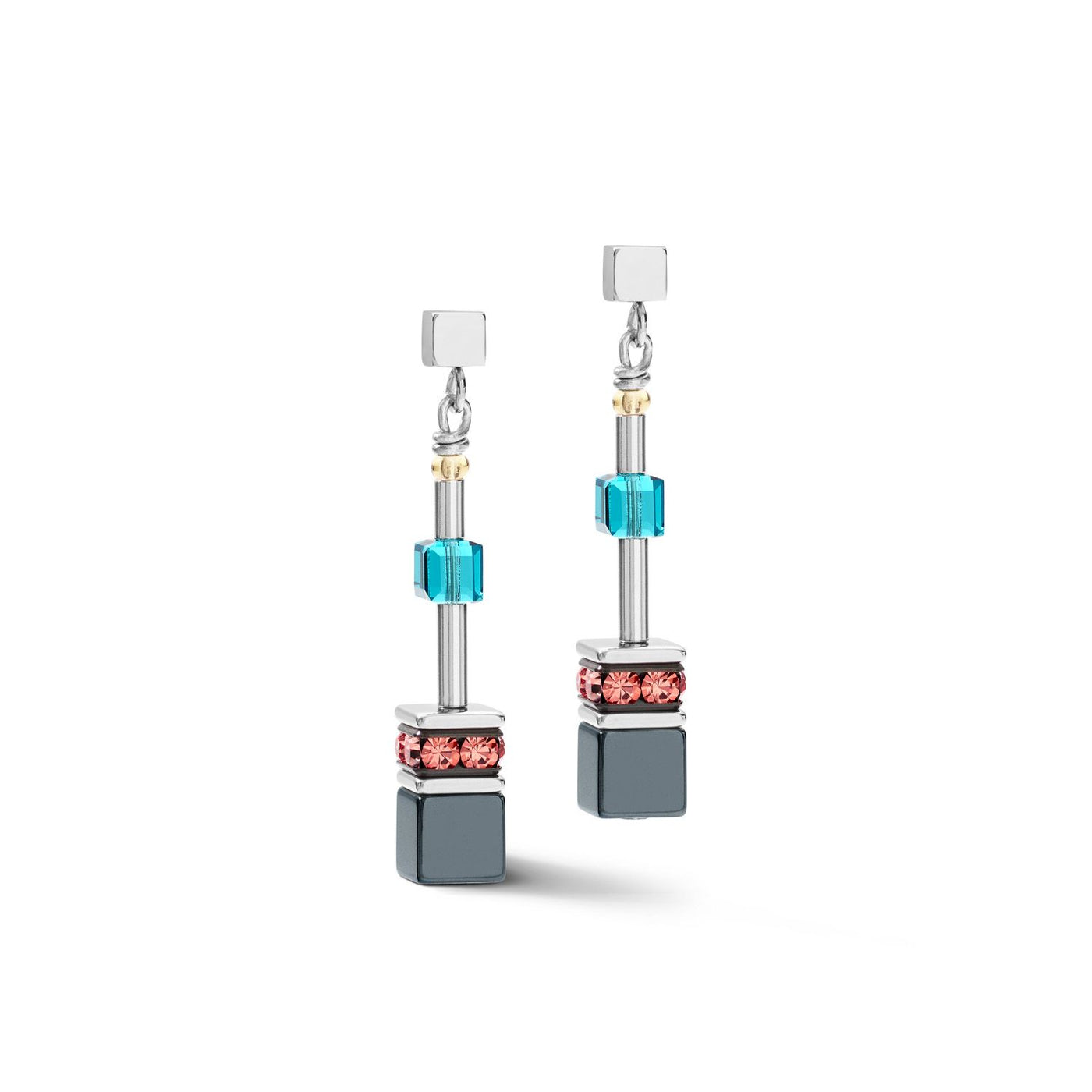 Coeur De Lion Geo Cube Earrings