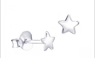 Sterling Silver Star Studs