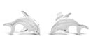 Sterling Silver Dolphin Stud Earrings