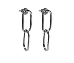 Stainless Steel Paper Clip earrings