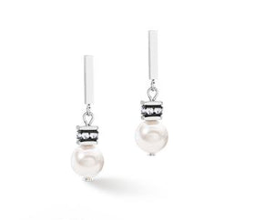 Pearl And Crystal Coeur De Lon Earrings