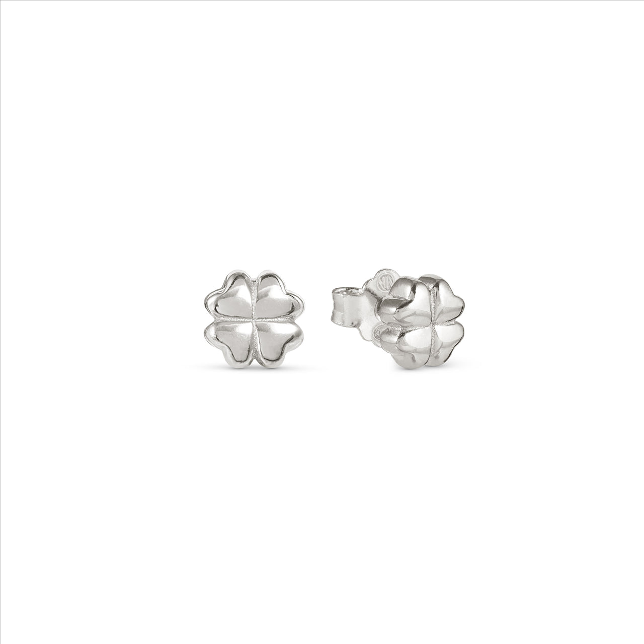 Nomination Armonica Earrings 241307/001 Small Silver Four Leaf Clover Studs