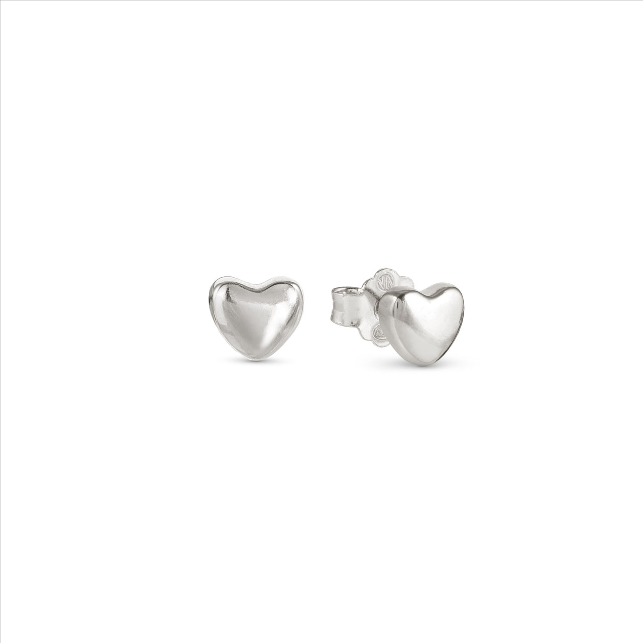 Sterling Silver Armonica Heart Studs 241307/004