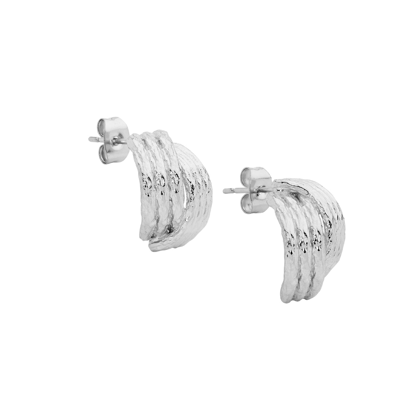 Ellani Steel Hoop Earrings