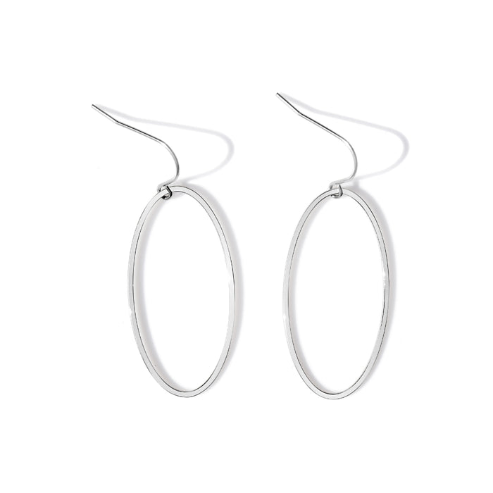Steel Me Super Link Silver earrings