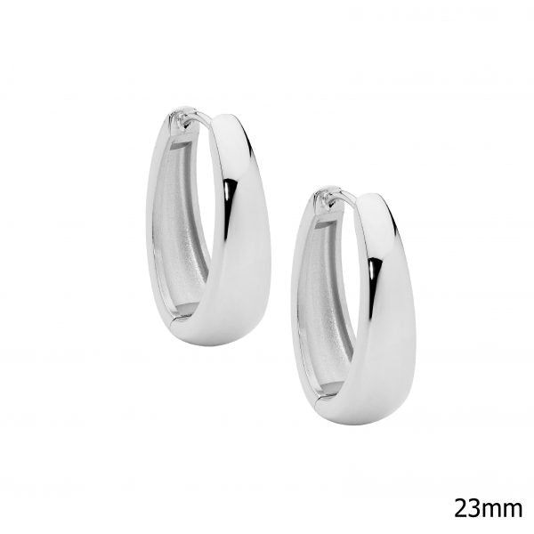 Stainless Steel Huggie style hoop earrings