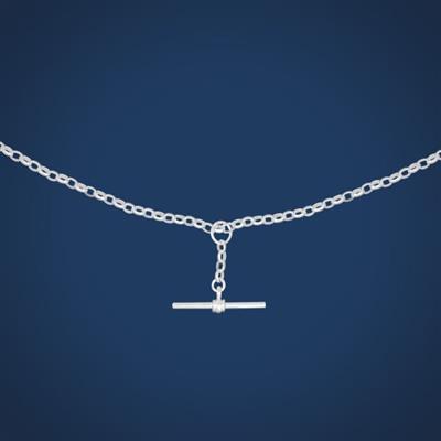Sterling Silver Belcher Fob Chain