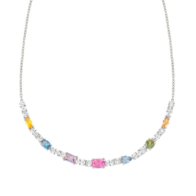 Nomination Sterling Silver CZ Colour Wave Necklace 149826/010