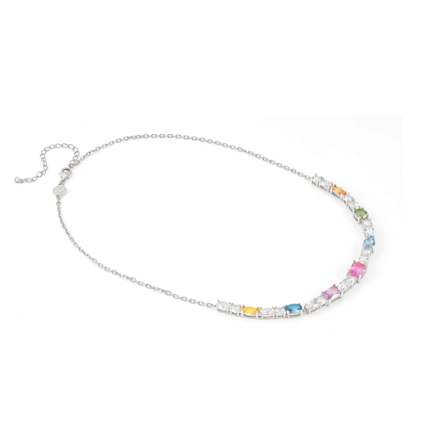 Nomination Sterling Silver CZ Colour Wave Necklace 149826/010