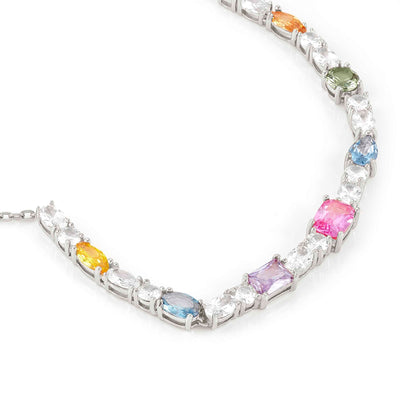 Nomination Sterling Silver CZ Colour Wave Necklace 149826/010