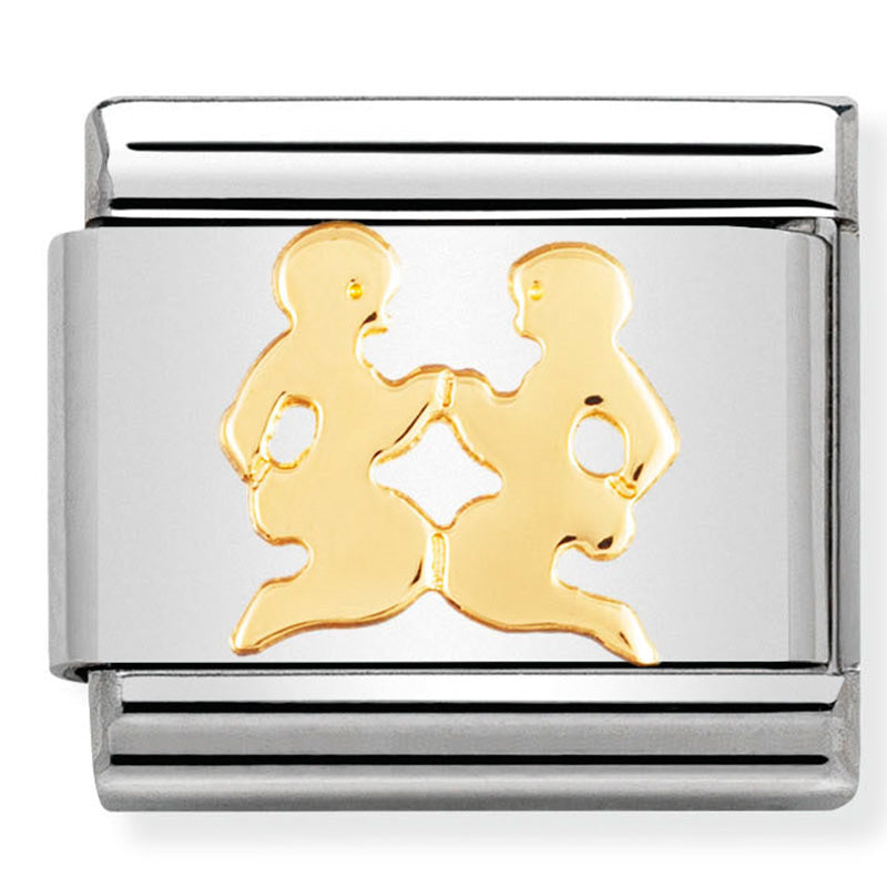 Nomination Composable 030104/03 Zodiac Gemini 18ct Yellow Gold
