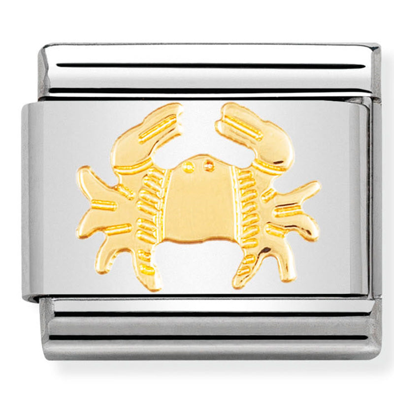 Nomination Composable 030104/04 Zodiac Cancer 18ct Yellow Gold