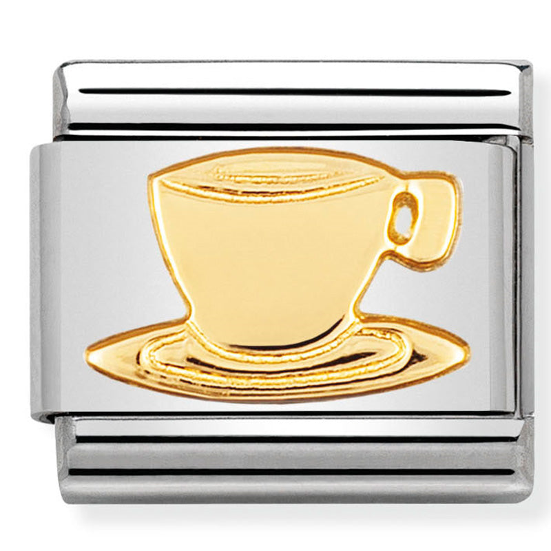 Nomination Composable 030109/05 Steel and 18ct Yellow Gold Coffee/ Tea Cup