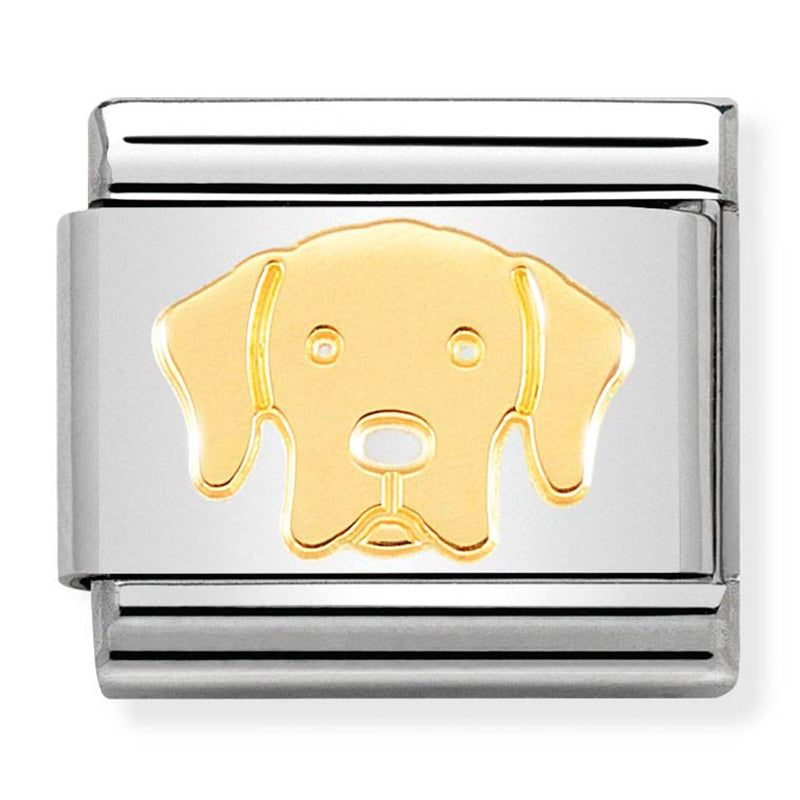 Nomination Composable 030162/57 Steel &18Ct Gold (Labrador)