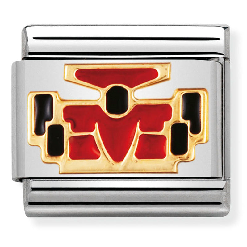 Nomination Composable 030203/23 Steel With 18ct Red Race Car