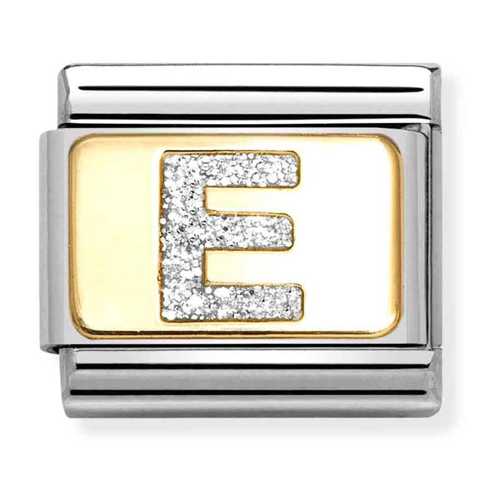 Nomination Composable 030291/05Steel with 18ct Yellow Gold Glitter E