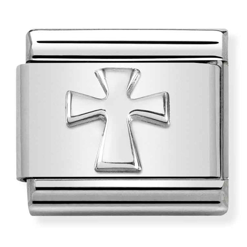 Nomination Composable 330106/02 Cross Steel And Sterling Silver